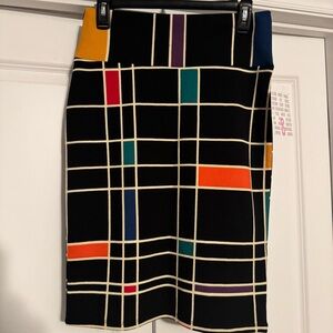NWT LuLaRoe Cassie Pencil Skirt - Colorblock - Size Small